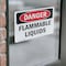 Signmission Flammable Liquids Danger Sign, Vinyl Decal, 7in W x 5in L, 2PK OS-2PACK-DS-D-57-L-1827 - alternate 2